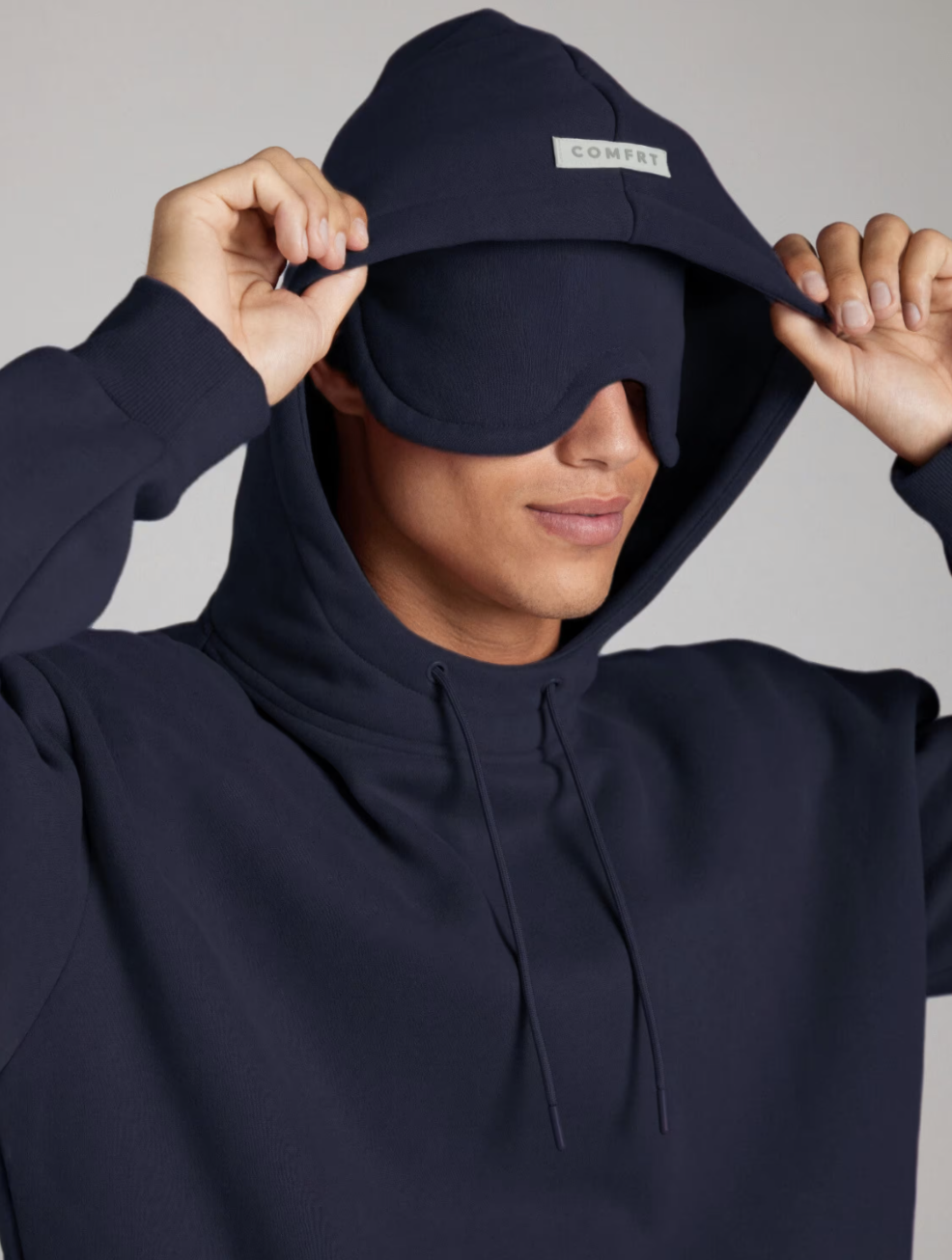 Airplane Mode Travel Hoodie — Navy
